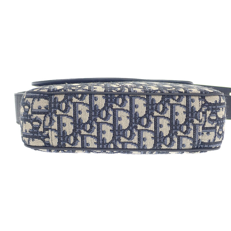 ディオール Dior サドル スモールメッセンジャー 1DME133YKS_H27E ショルダーバッグ カーフ ファブリック ブラック レディース メンズ【中古】【Aランク】