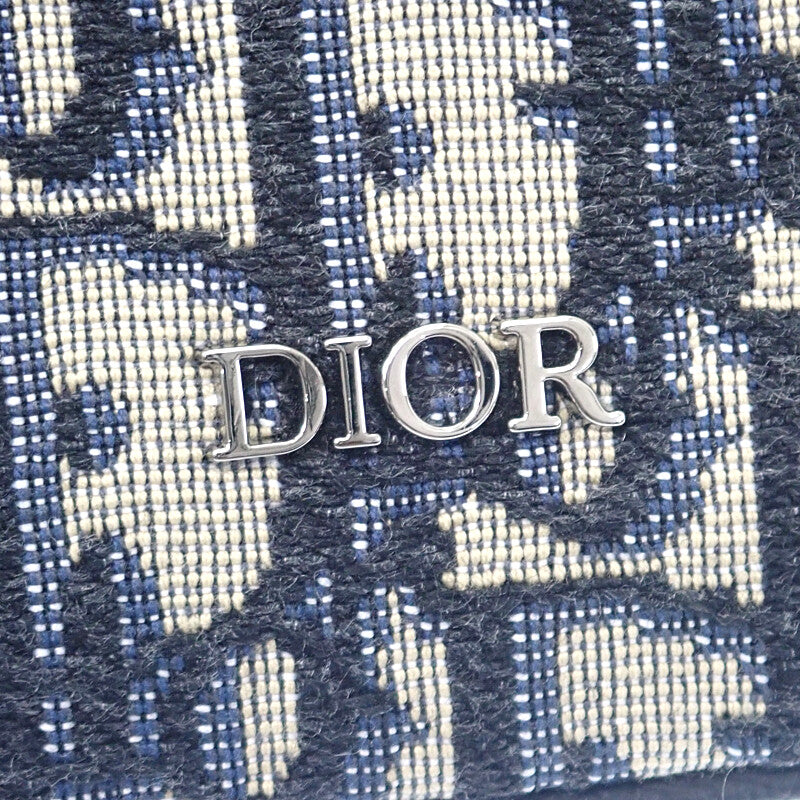 ディオール Dior サドル スモールメッセンジャー 1DME133YKS_H27E ショルダーバッグ カーフ ファブリック ブラック レディース メンズ【中古】【Aランク】