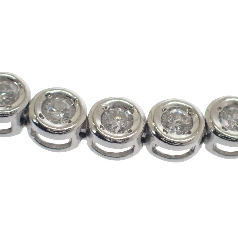 デザインジュエリー テニスブレス ブレスレット Pt850プラチナ ダイヤモンド メンズ レディース【中古】【Aランク】