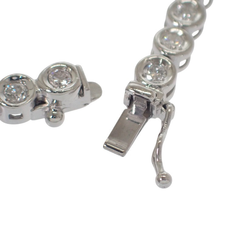 デザインジュエリー テニスブレス ブレスレット Pt850プラチナ ダイヤモンド メンズ レディース【中古】【Aランク】