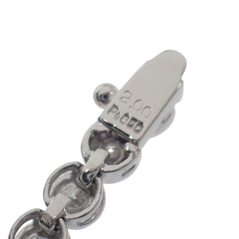 デザインジュエリー テニスブレス ブレスレット Pt850プラチナ ダイヤモンド メンズ レディース【中古】【Aランク】