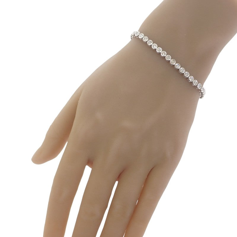 デザインジュエリー テニスブレス ブレスレット Pt850プラチナ ダイヤモンド メンズ レディース【中古】【Aランク】