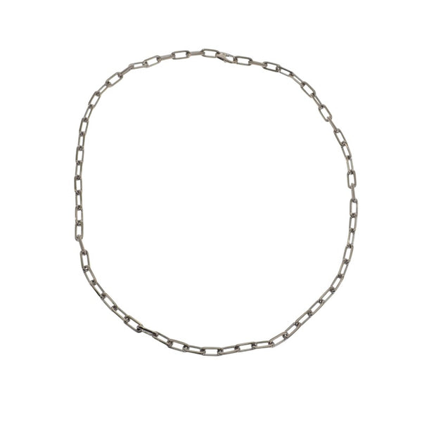 カルティエ CARTIER サントス ドゥ カルティエ 新品仕上げ 磨き済み B7009100 ネックレス K18ホワイトゴールド レディース メンズ【中古】【Aランク】