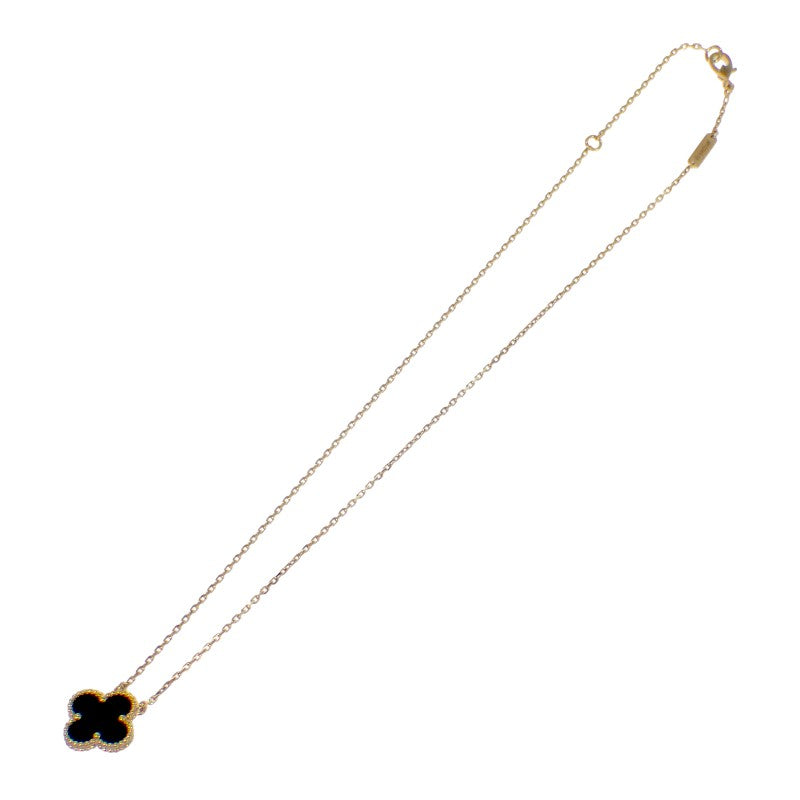 ヴァンクリーフ＆アーペル Van Cleef & Arpels ヴィンテージ アルハンブラ VCARA45800 ネックレス K18イエローゴールド オニキス レディース【中古】【Aランク】