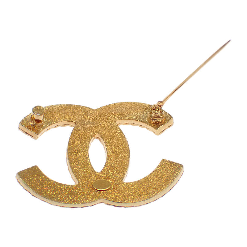 シャネル CHANEL ココマーク I24P刻印 ABC726B15375NU456 ブローチ メタル デニムカラー ネイビー系 レディース【中古】【Aランク】