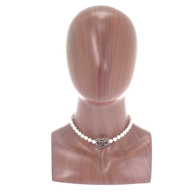 シャネル CHANEL CCパール ABF374_B19980 チョーカー メタル ゴールド ブラック レディース【中古】【Aランク】
