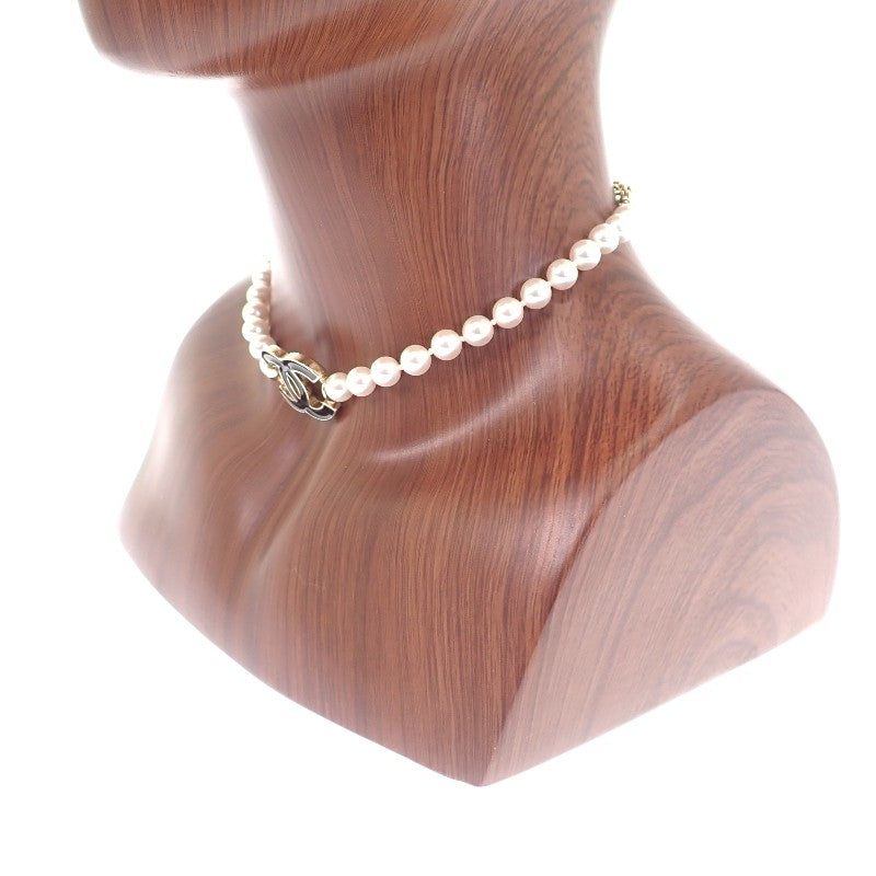 シャネル CHANEL CCパール ABF374_B19980 チョーカー メタル ゴールド ブラック レディース【中古】【Aランク】