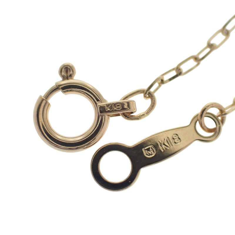 ミキモト MIKIMOTO パール ペンダント PP-20495K ネックレス K18イエローゴールド アコヤ真珠 ホワイト ダイヤモンド レディース【中古】【Aランク】