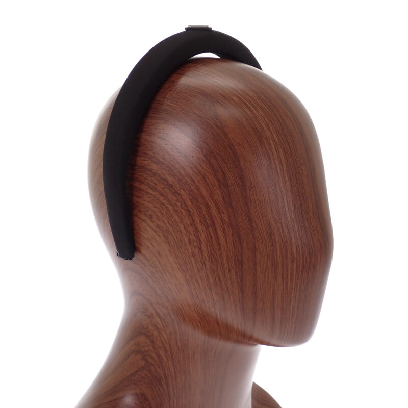プラダ PRADA ヘッドバンド 1IH080 ヘアアクセサリー ナイロン ブラック シルバー金具 レディース【中古】【Aランク】