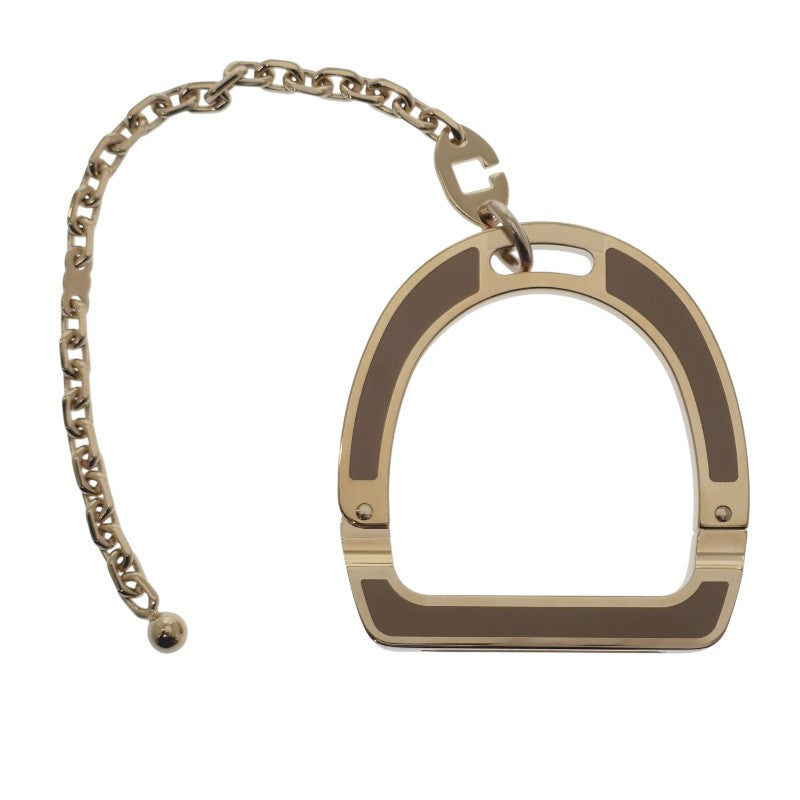 エルメス HERMES イデアル グローブホルダー H241040G4B その他アクセサリー ラッカーメタル ゴールド ビスキュイ レディース【中古】【SAランク】