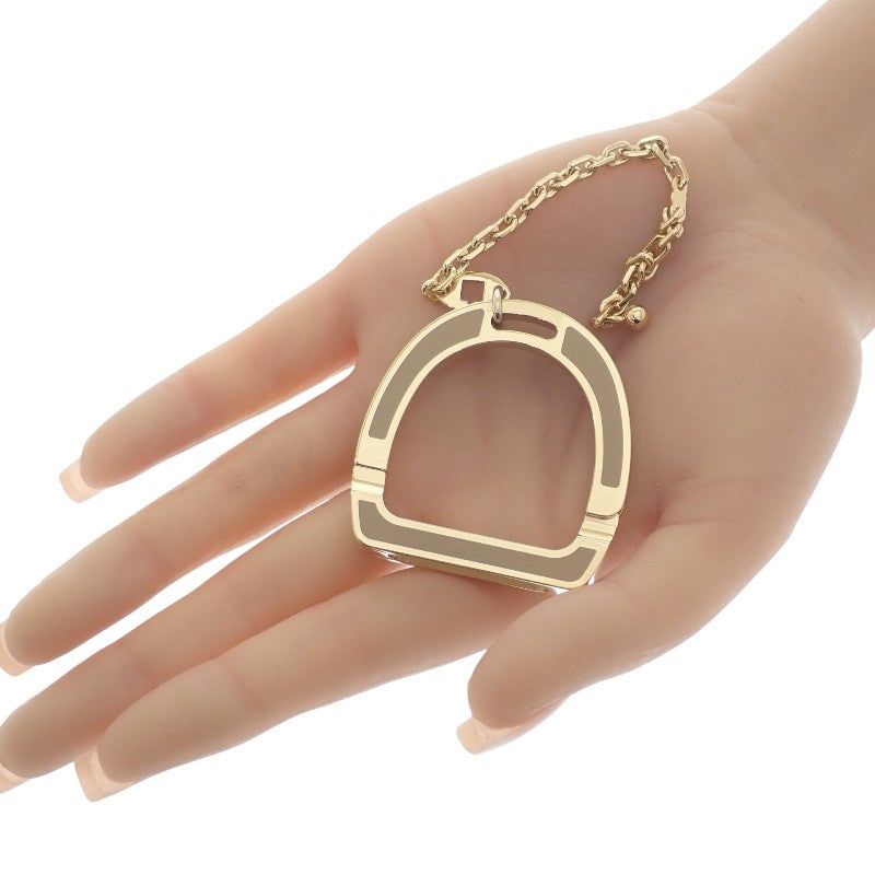 エルメス HERMES イデアル グローブホルダー H241040G4B その他アクセサリー ラッカーメタル ゴールド ビスキュイ レディース【中古】【SAランク】