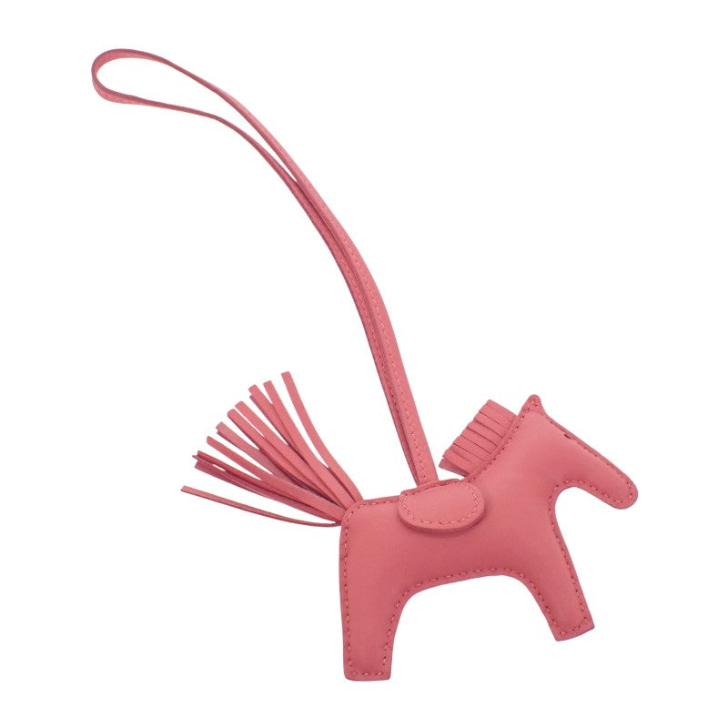 エルメス HERMES ロデオチャームPM バッグチャーム アニョーミロ ローズアザレ レディース【中古】【Aランク】