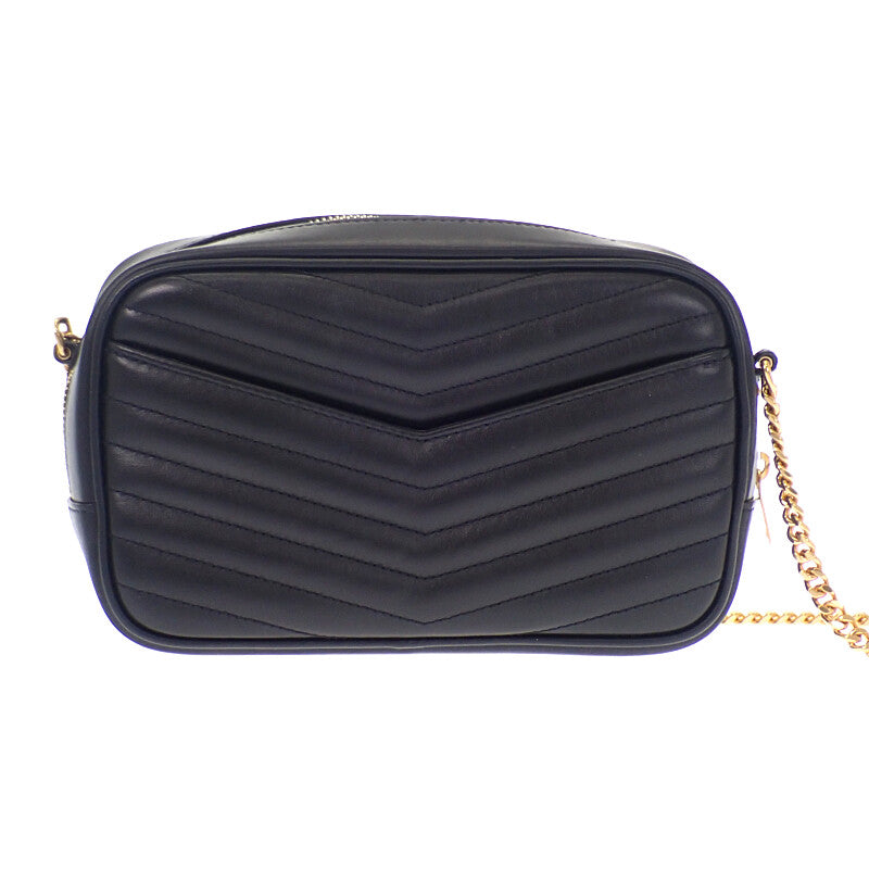 サンローラン SAINT LAURENT ルーミニ 748849DV7071000 ショルダーバッグ カーフ ブラック ゴールド金具 レディース【中古】【Aランク】