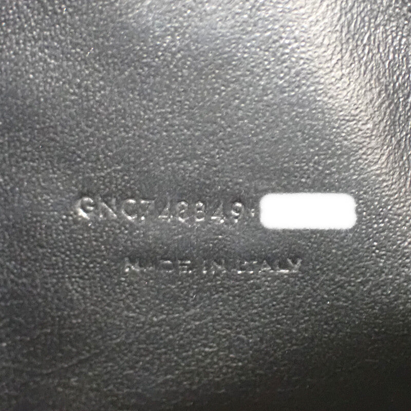 サンローラン SAINT LAURENT ルーミニ 748849DV7071000 ショルダーバッグ カーフ ブラック ゴールド金具 レディース【中古】【Aランク】