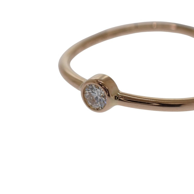 ティファニー TIFFANY&Co. ウェーブ シングルロウ 8号 60016977 リング K18ピンクゴールド ダイヤモンド レディース【中古】【Aランク】