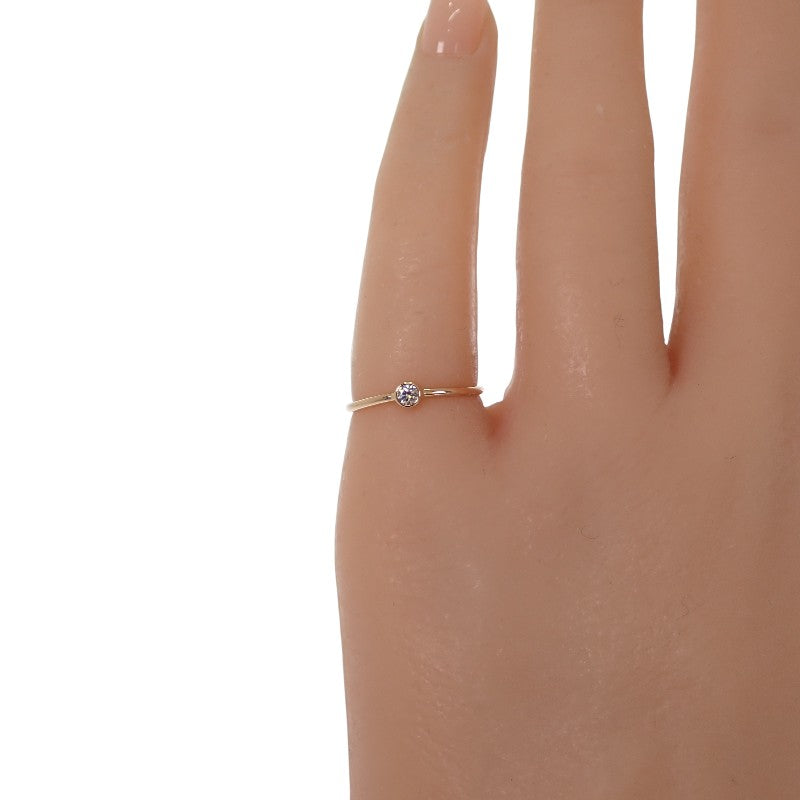 ティファニー TIFFANY&Co. ウェーブ シングルロウ 8号 60016977 リング K18ピンクゴールド ダイヤモンド レディース【中古】【Aランク】