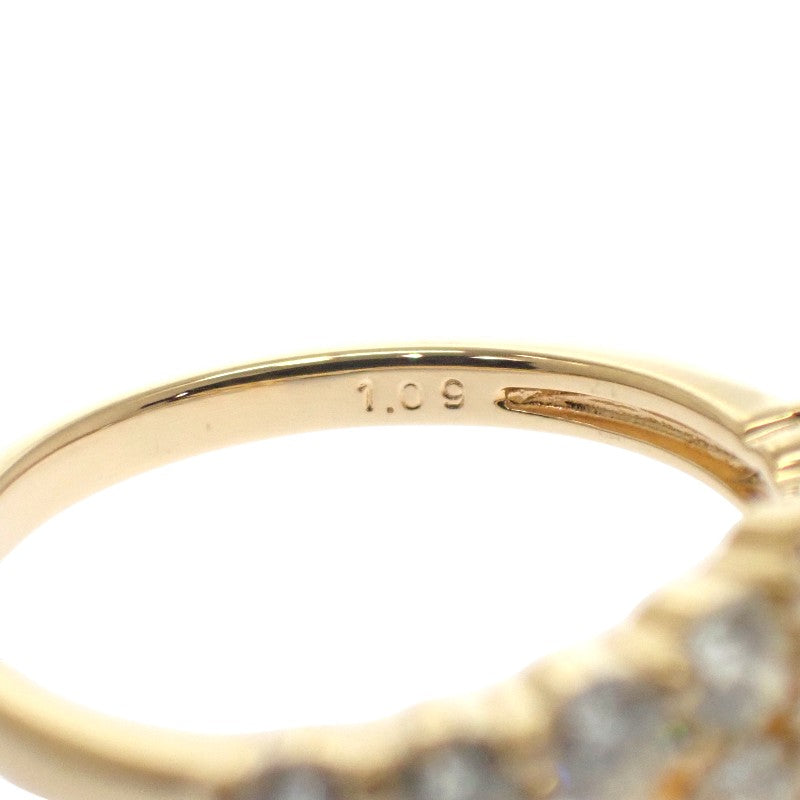 K18 デザインジュエリー 12号 リング K18ゴールド ダイヤモンド レディース【中古】【Aランク】