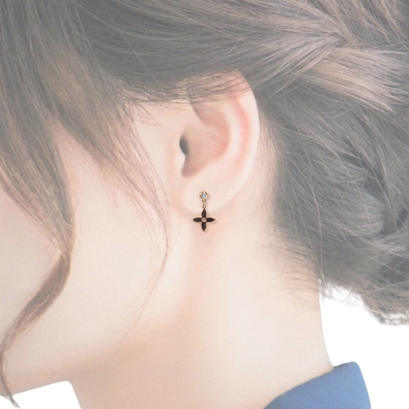 ルイヴィトン LOUIS VUITTON モノグラム・イディール Q96169 ピアス K18ピンクゴールド ダイヤモンド レディース【中古】【ABランク】