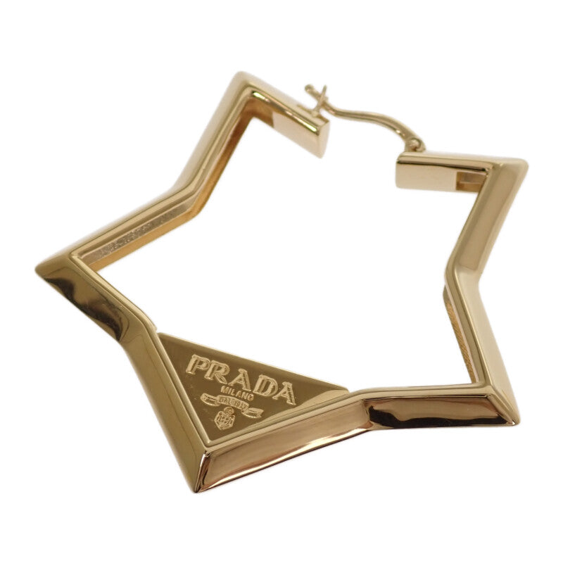 プラダ PRADA メタル 1IO147_2C41_F0056 ピアス メタル ゴールド レディース【中古】【Aランク】