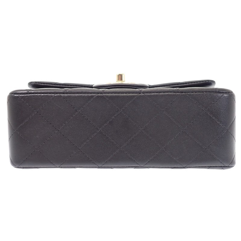 シャネル CHANEL トップハンドル ミニフラップ AS2431_B06660_94305 ショルダーバッグ ラムスキン ブラック ゴールド金具 レディース【中古】【ABランク】