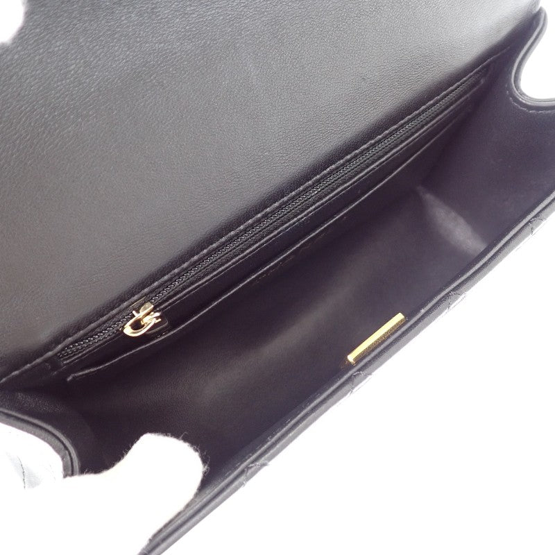 シャネル CHANEL トップハンドル ミニフラップ AS2431_B06660_94305 ショルダーバッグ ラムスキン ブラック ゴールド金具 レディース【中古】【ABランク】