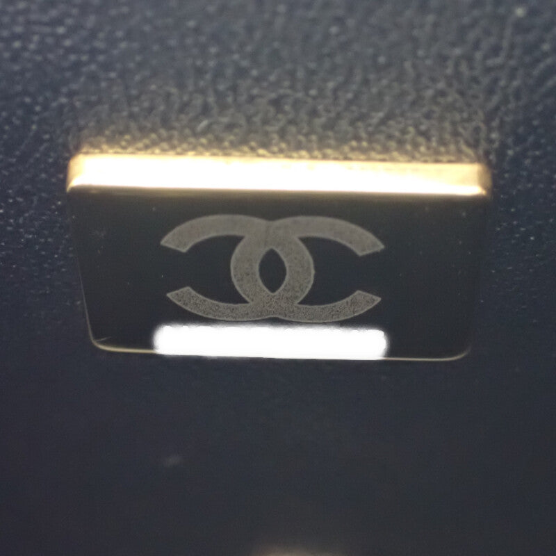 シャネル CHANEL トップハンドル ミニフラップ AS2431_B06660_94305 ショルダーバッグ ラムスキン ブラック ゴールド金具 レディース【中古】【ABランク】