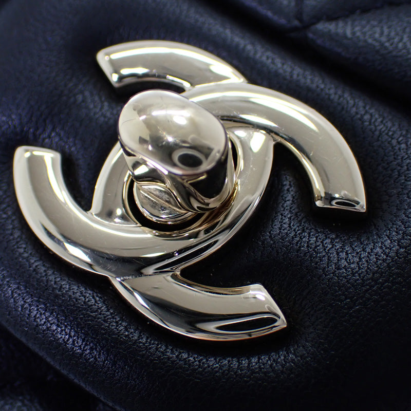 シャネル CHANEL トップハンドル ミニフラップ AS2431_B06660_94305 ショルダーバッグ ラムスキン ブラック ゴールド金具 レディース【中古】【ABランク】