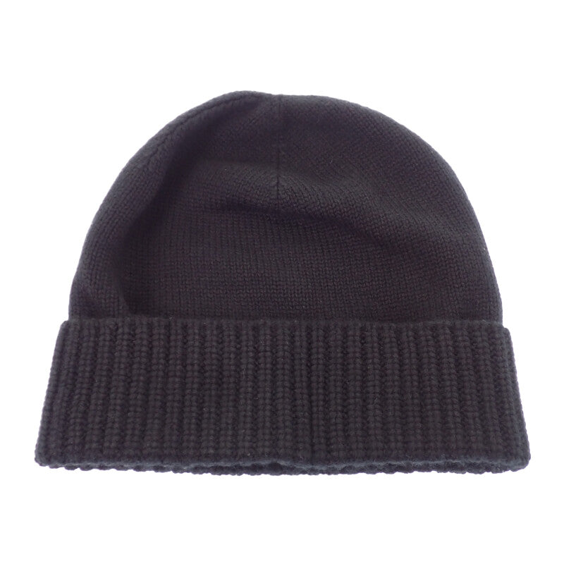 エルメス HERMES クルー・ド・セル M ニットキャップ カシミヤ ブラック レディース ユニセックス【中古】【Aランク】