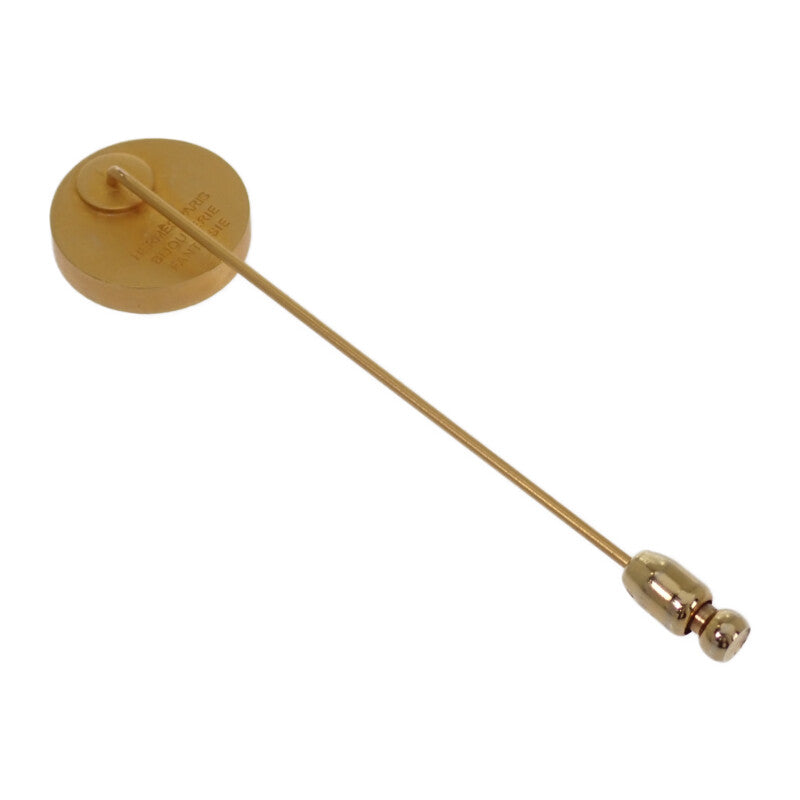 エルメス HERMES セリエ シェル ピン ブローチ メタル シェル ゴールド