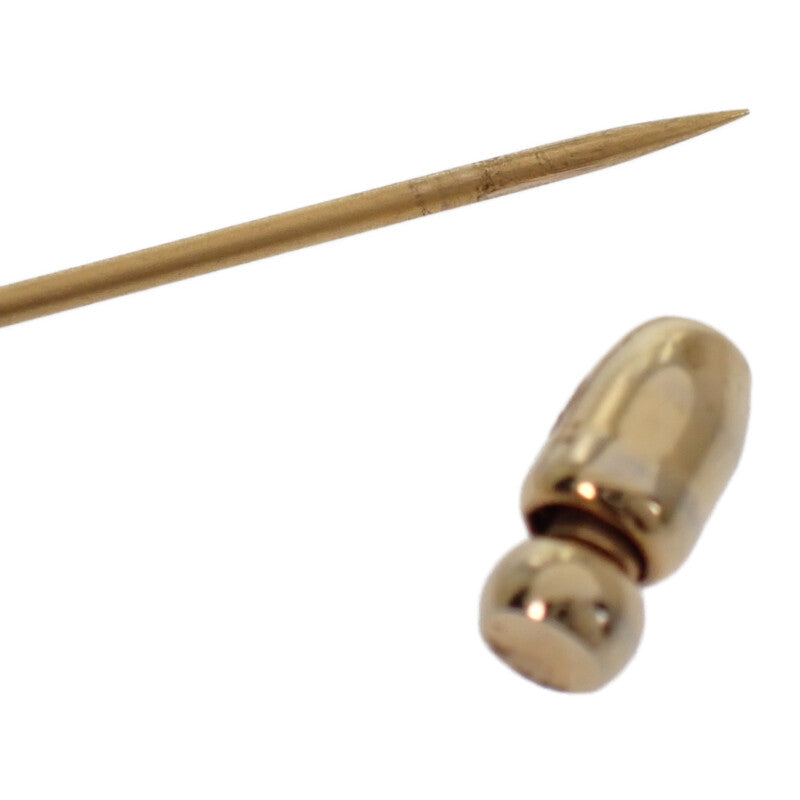 エルメス HERMES セリエ シェル ピン ブローチ メタル シェル ゴールド ブラウン メンズ レディース【中古】【ABランク】