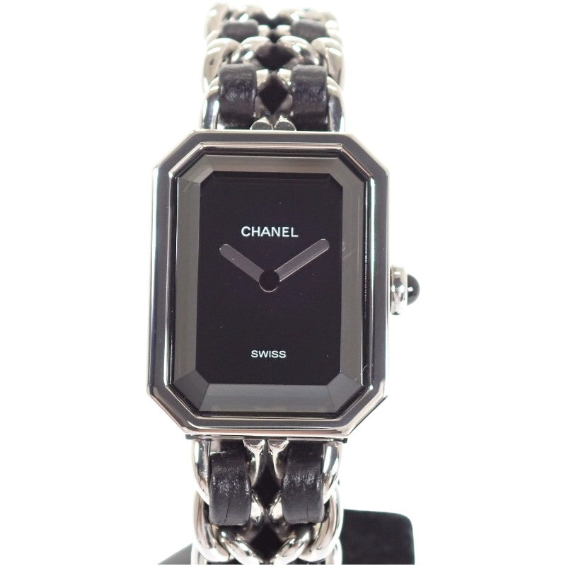 シャネル CHANEL プルミエール M H0451 腕時計 ステンレススチール クオーツ ブラック文字盤 レディース【中古】【Aランク】