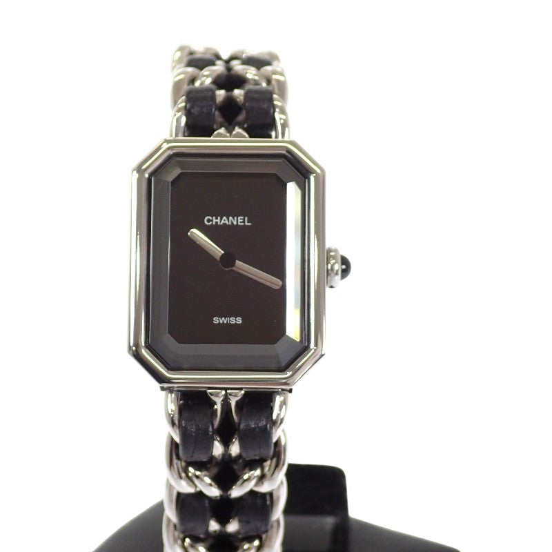 シャネル CHANEL プルミエール M H0451 腕時計 ステンレススチール クオーツ ブラック文字盤 レディース【中古】【Aランク】