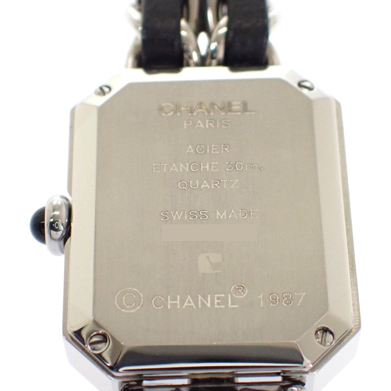 シャネル CHANEL プルミエール M H0451 腕時計 ステンレススチール クオーツ ブラック文字盤 レディース【中古】【Aランク】