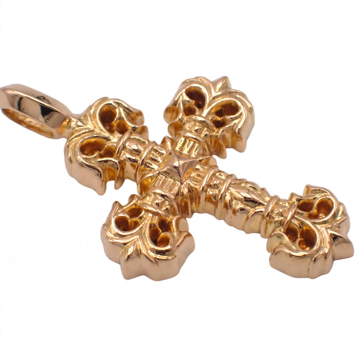 クロムハーツ CHROME HEARTS タイニー フィリグリークロス チャーム K22ゴールド メンズ【中古】【ABランク】