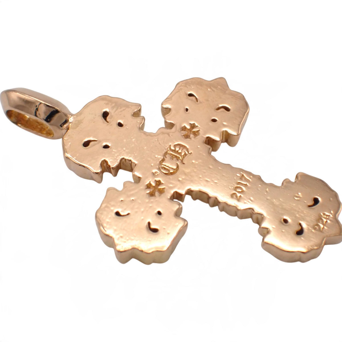 クロムハーツ CHROME HEARTS タイニー フィリグリークロス チャーム K22ゴールド メンズ【中古】【ABランク】