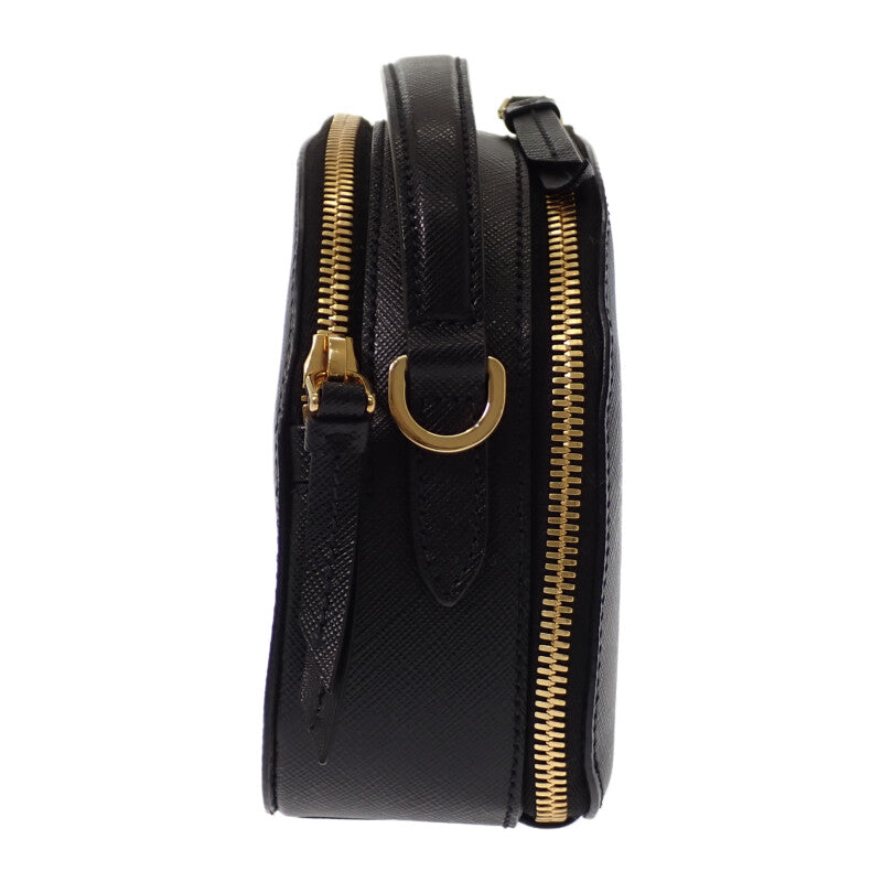 プラダ PRADA ODETTE オデット 1BH123 ショルダーバッグ 2WAYバッグ サフィアーノ NERO ブラック レディース【中古】【ABランク】