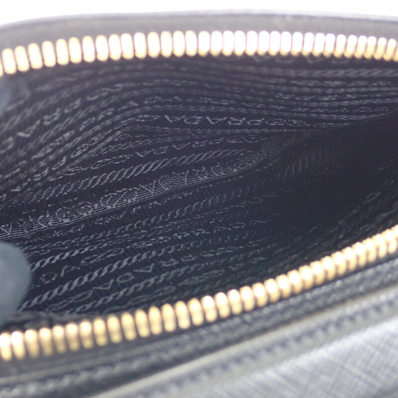 プラダ PRADA ODETTE オデット 1BH123 ショルダーバッグ 2WAYバッグ サフィアーノ NERO ブラック レディース【中古】【ABランク】