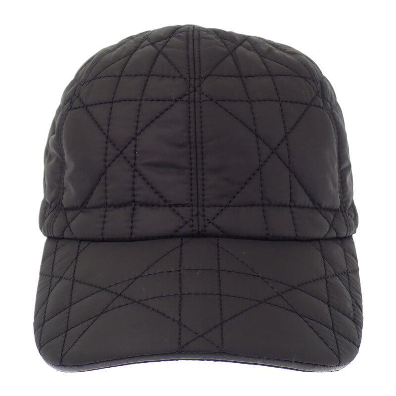 ディオール Dior D-PLAYER 56 25PCA922A153 キャップ ナイロン ブラック Noir レディース【中古】【Aランク】