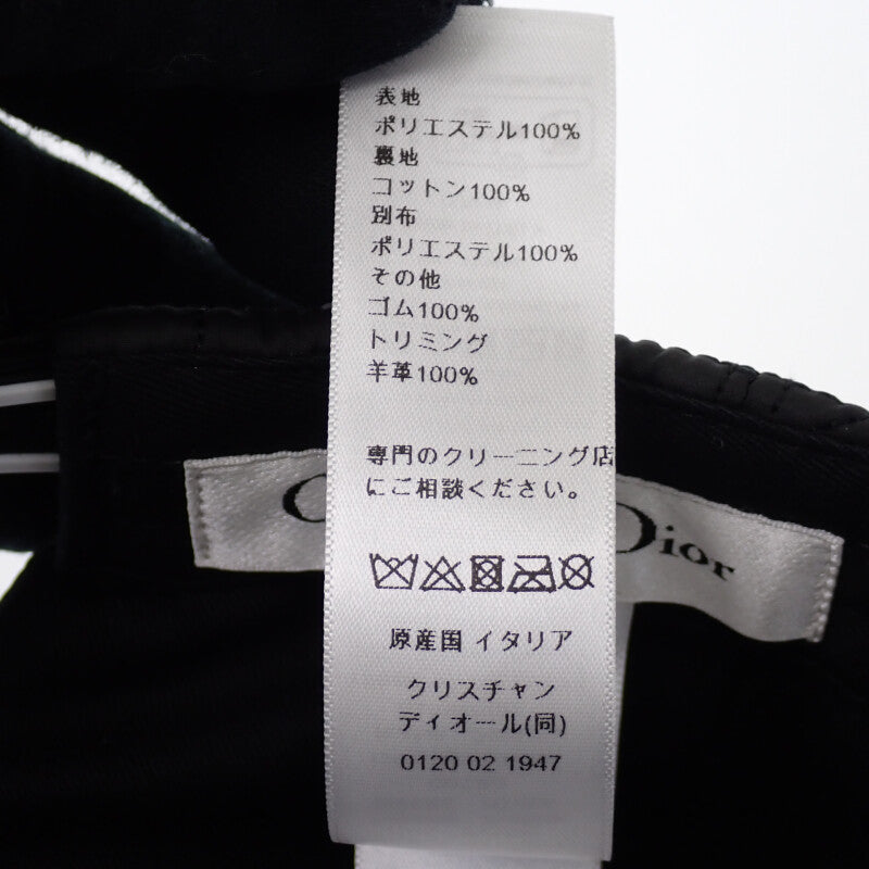ディオール Dior D-PLAYER 56 25PCA922A153 キャップ ナイロン ブラック Noir レディース【中古】【Aランク】