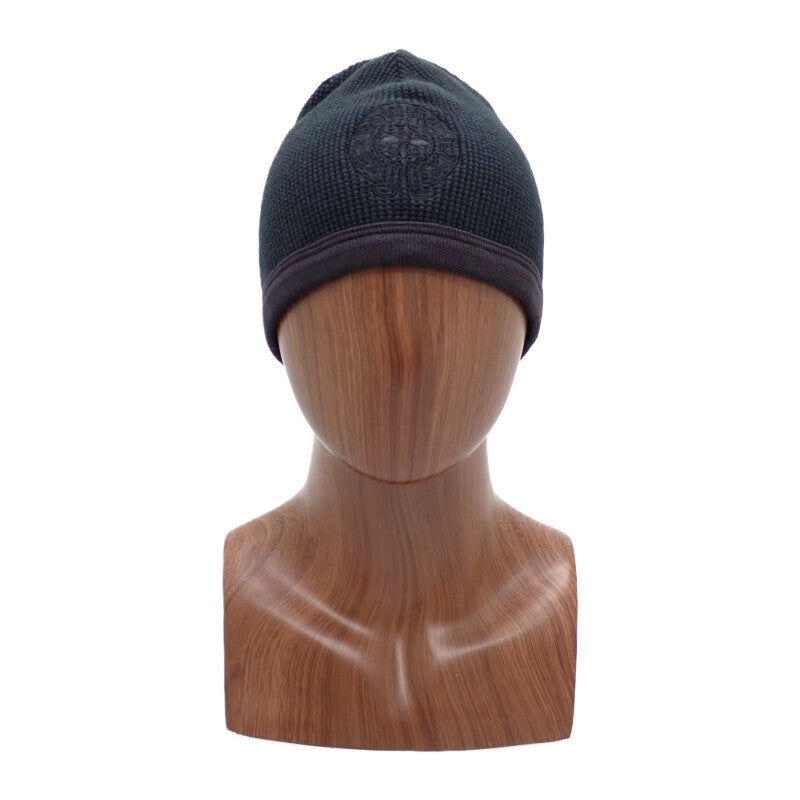 クロムハーツ CHROME HEARTS 90s サーマル ビーニー ニットキャップ コットン ブラック メンズ ユニセックス【中古】【ABランク】