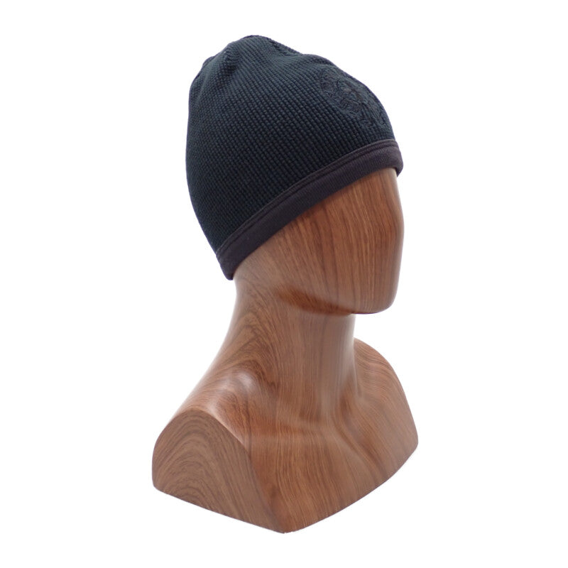 クロムハーツ CHROME HEARTS 90s サーマル ビーニー ニットキャップ コットン ブラック メンズ ユニセックス【中古】【ABランク】