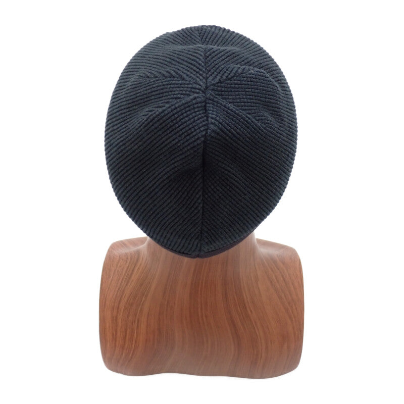 クロムハーツ CHROME HEARTS 90s サーマル ビーニー ニットキャップ コットン ブラック メンズ ユニセックス【中古】【ABランク】