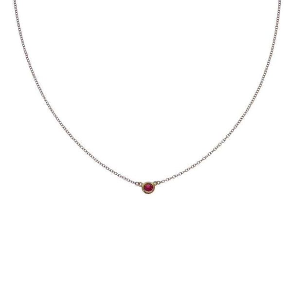 ティファニー TIFFANY&Co. カラーバイザヤード 62632747 ネックレス K18イエローゴールド ゴールド ルビー レディース【中古】【Aランク】
