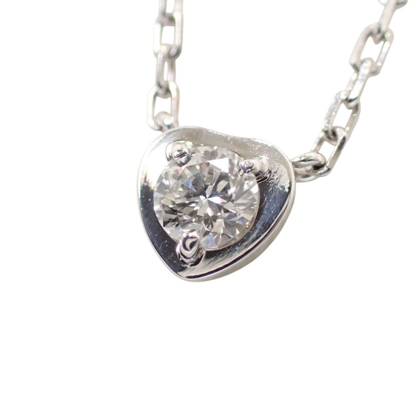 カルティエ CARTIER ディアマンレジェ ハート B7059300 ネックレス K18ホワイトゴールド ダイヤモンド レディース【中古】【Aランク】