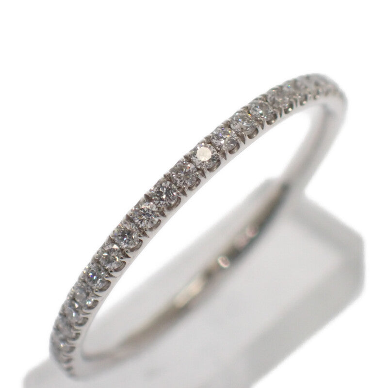 ハリーウィンストン HARRY WINSTON マイクロパヴェ バンドリング スモール 8.5号 WBDPRDPAMIC リング Pt950プラチナ ダイヤモンド レディース【中古】【Aランク】