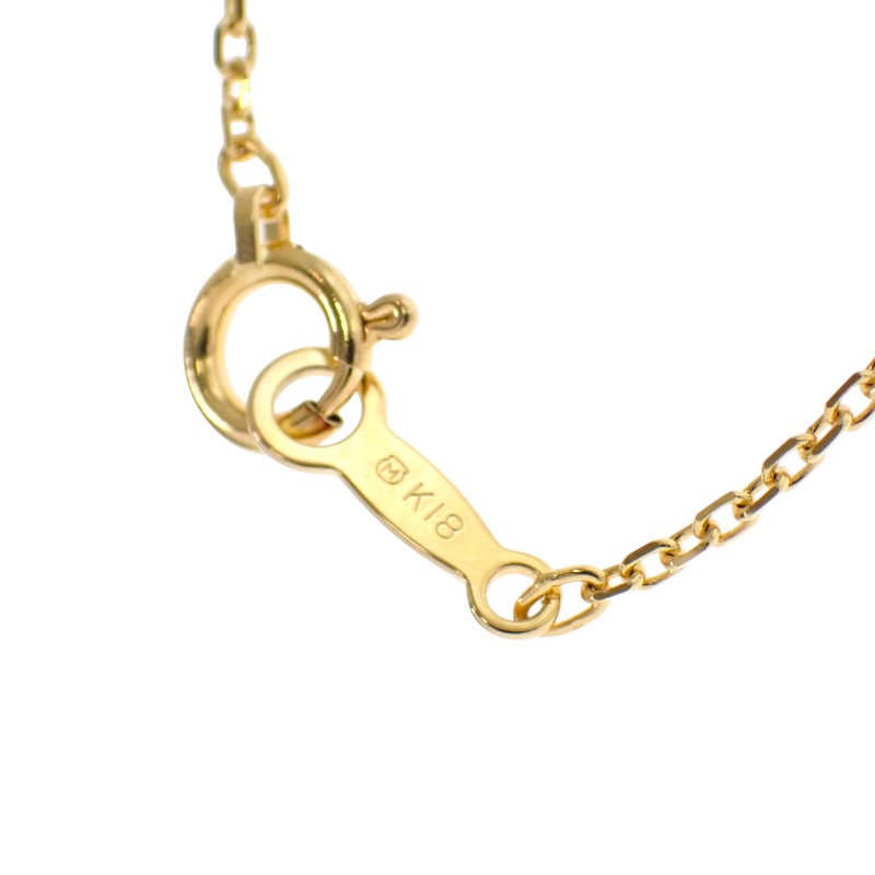 ミキモト MIKIMOTO ツリー ペンダント ネックレス K18イエローゴールド レディース【中古】【Aランク】