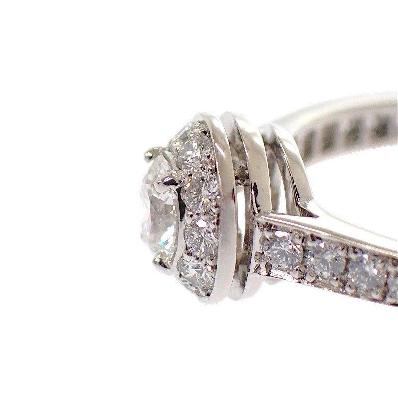 ヴァンクリーフ＆アーペル Van Cleef & Arpels イコーヌ ソリティア 7号 VCARG33147 リング Pt950プラチナ ダイヤモンド #47 レディース【中古】【Aランク】