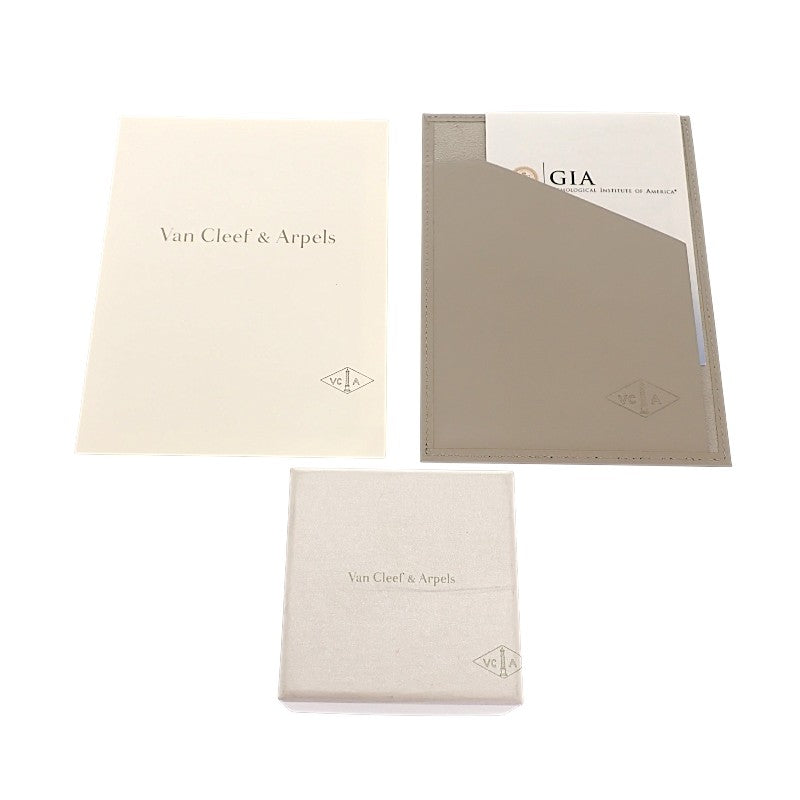 ヴァンクリーフ＆アーペル Van Cleef & Arpels イコーヌ ソリティア 7号 VCARG33147 リング Pt950プラチナ ダイヤモンド #47 レディース【中古】【Aランク】