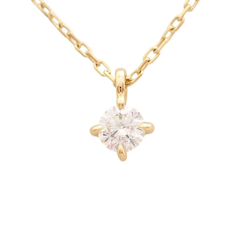 ete ブライト ダイヤ 260839 ネックレス K18イエローゴールド ダイヤモンド レディース【中古】【Aランク】