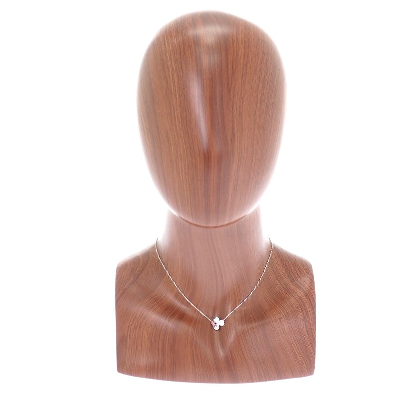 ティファニー TIFFANY&Co. ペーパーフラワー ネックレス Pt950プラチナ ピンクトルマリン レディース【中古】【Aランク】